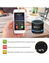 Altavoz inalámbrico Bluetooth   Forcovr Mini LED mejor multifunción portátil al aire libre estéreo Bluetooth altavoces con bajo, HD Surround, micrófono integrado, radio FM, llamadas manos libres