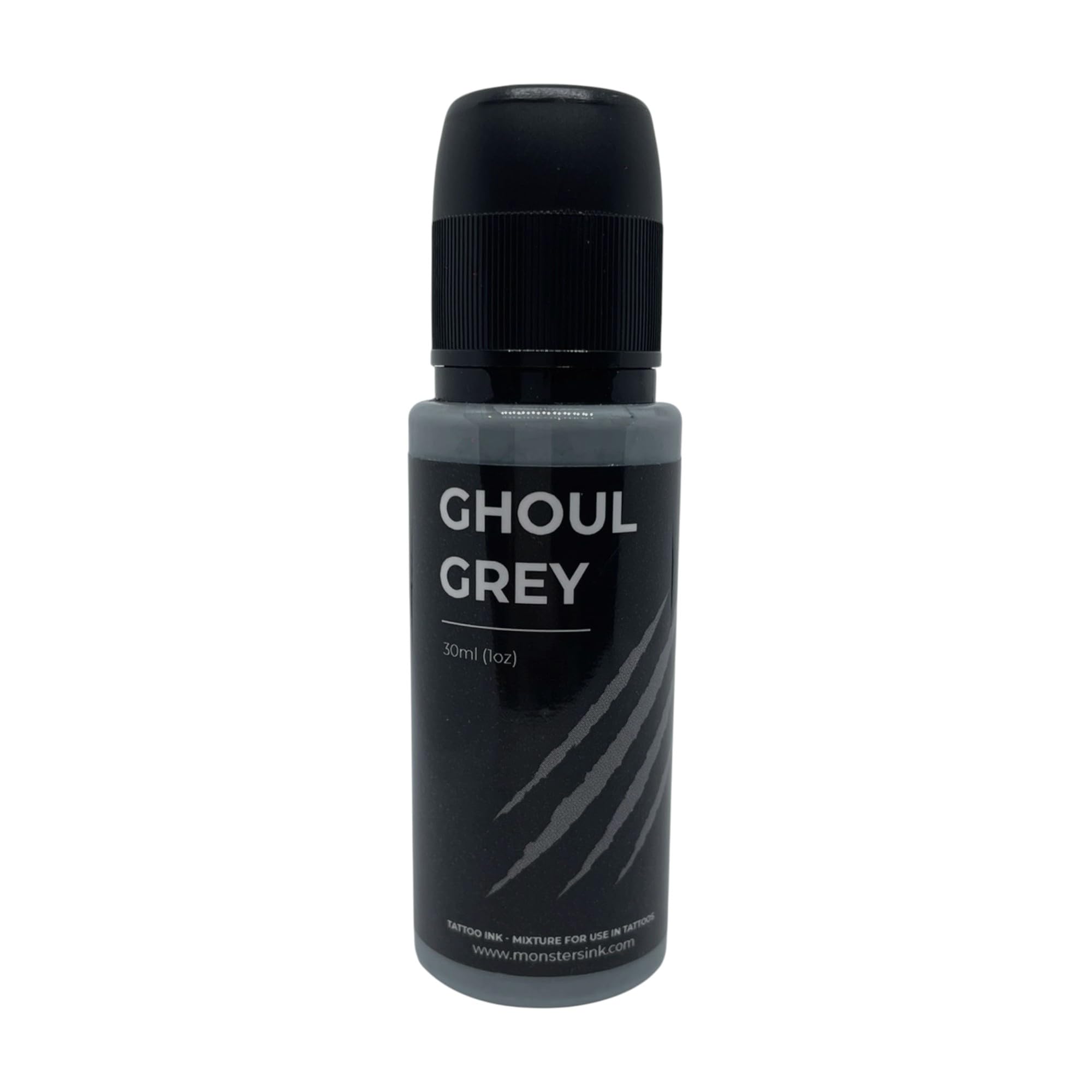Grey Tattoo Ink 30ml Monsters Ink Ghoul Grey Tattoo Ink Grey Coloured Ink (Ghoul Grey, 30ml) — image 1