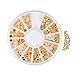 Gracefulvara Gold Half-circle 3D Rhinestone DIY Nail Art Stickers Decorations