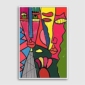 Framed Home Artwork Portrait for Living Room Bedroom