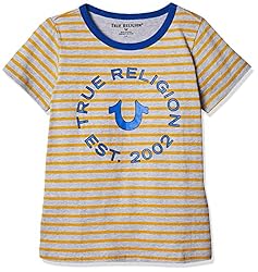 True Religion Boys' Branded Logo Tee Shirt, Jersey