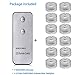 Submersible led lights with remote control Waterproof Flameless Tea Lights by SLBSTORES Battery Operated Reusable for Wedding party vase base Table Centerpieces (Pack of 10) White