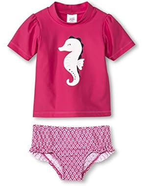 Just One You by Carter's Baby Girls' Rash Guard Set - Sea Horse