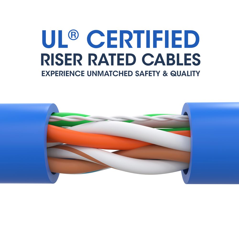 Mua Cmple - Cat 5e Ethernet Cable UL Verified Cat5e 1000ft 24 AWG Bare ...