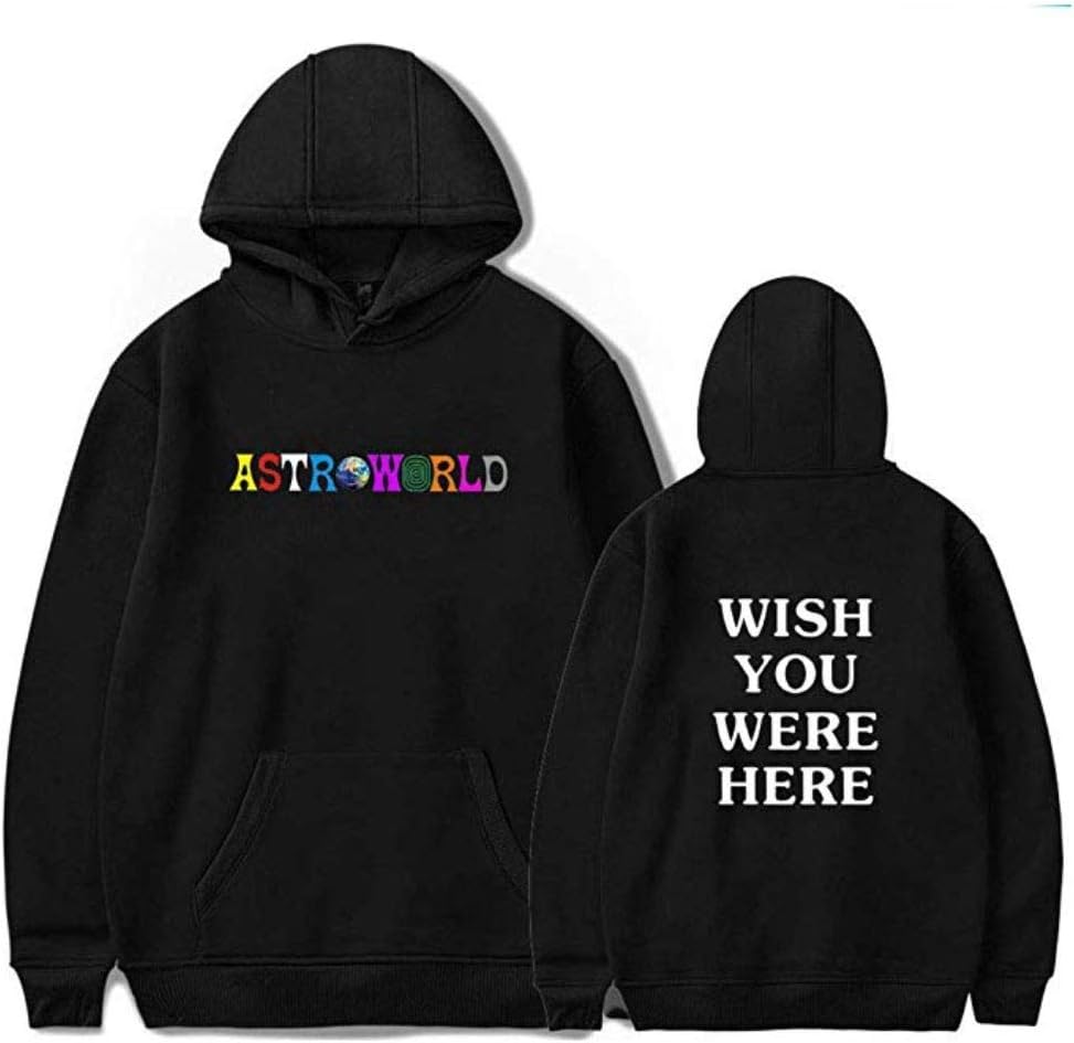 hengxiwangluo Personalized ASTROWORLD Letter Print Hoodie Unisex Harajuku Hip Hop Hoodie Sweatshirt ¡­