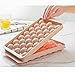 3 Piece-Ice Cube Trays With Lids Fruit Carving Knife Ice Ball Maker Molds -33 Round/ 18 Diamond Shape, Ideal For Whiskey,Cool Drinks, BPA Free/Dishwasher Safe