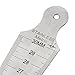 Saim 15mm-30mm Taper Gauge Feeler Gap Hole Measuring Tool Stainless Taper Welding Gauge Test Ulnar Inch&Metric