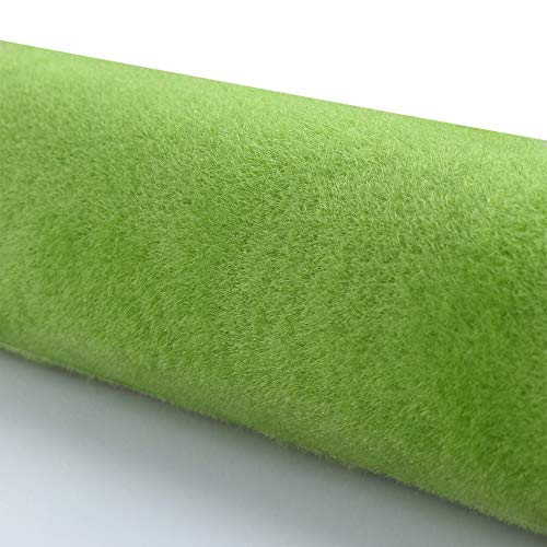 Beautyflier Artificial Model Grass Mat Light Green Turf Lawn Paper for Crafts DIY Home Model Landscape Decoration (Light Green, 40.5''L 13.75''W)