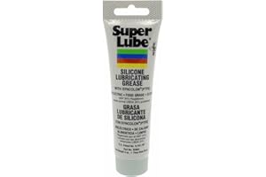 Super Lube 92003 Silicone Lubricating Grease with PTFE, 3 oz Tube, Translucent White