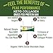 Keto Bars - Grass Fed Collagen with Organic Almond Butter.12 Pack Keto Protein Bar Snacks No Gluten and 1g Sugar. 4 Delicious Flavors Ketogenic + Paleo Perfect Snack Bar. Chocolate Chip Cookie Dough