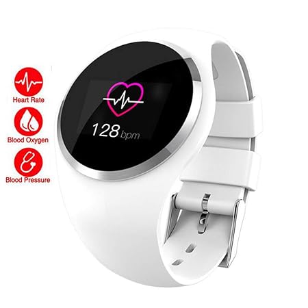 QLPP Bluetooth Lady Smart Watch Monitor de Ritmo cardíaco ...