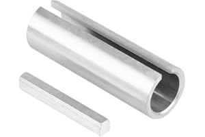 Crank Shaft Sleeve Adapter, High Strength Steel 3/4" to 1" Inch Gas Engine Pulley Adapter Crank Shaft Sleeve Adapter with Ste