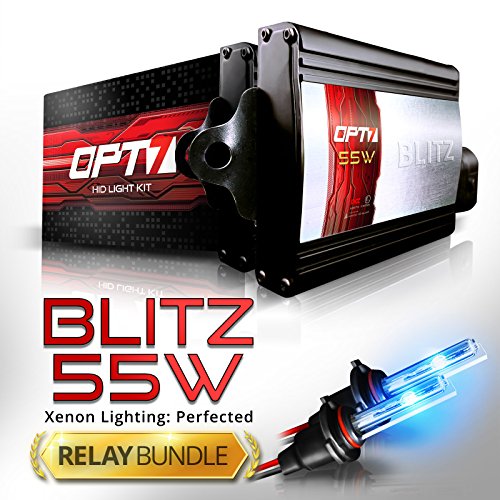 Blitz 55w Hi Power HID Kit - All Bulb Sizes and Colors - Relay Capacitor Bundle - 2 Yr Warranty [880 (881 890 Series) - 10000K Deep Blue]