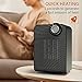 Space Heater, 1500W Energy Saving with Thermostat, Quiet for Personal Office Home Bedroom Under Desk Small Medium Room, Electric Ceramic Heater with ETL Safety Approved