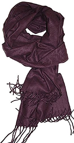 Classic Cashmere Feel Winter Scarf Super Soft Collection (Plum)