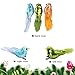 Athoinsu 6 Pack Sequin Artificial Christmas Robin Birds Craft with Clips Tree Decorations Spring Xmas Party Supplies (Style 3)