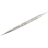 Bergeon 6767-F Watch Band Metal Spring bar Tool for Watch Straps with Buzzufy Cleaning Cloth