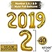 2019 Balloons Gold Confetti Balloon - Graduation Party Supplies 2019 | Graduation Decorations Gold | Large 2019 Balloons with 7 Gold Confetti Balloons and 7 Gold Latex Balloons | Graduation Balloons