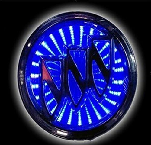 Safrone 3D LED Car Tail Logo Light Badge Lamp Emblem Sticker for BUICK EXCELLE (Blue)