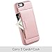 ZVE Case for Apple iPhone 6s and iPhone 6, 4.7 inch, Slim Leather Wallet Case with Credit Card Holder Slot Pocket Protective Case Cover for Apple iPhone 6 / 6s - Rose Gold