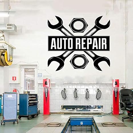 Amazon.com: 64x57cm, Wall Posters, Car Auto Repair Logo Auto Service ... - 51rlVG9WkxL. SX466 