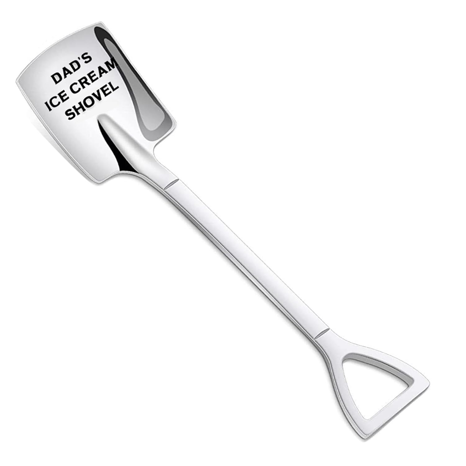 AOOTUERL Papa's Ice Cream Spoon - Engraved Stainless Steel Spoon - Funny Gifts for Dad - for Dad, Grandpa, Papa Ice Cream, Coffee, Desserts Birthdays, Father's Day
