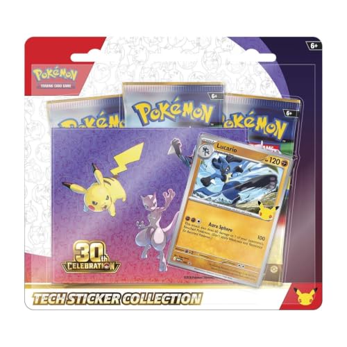 Pokémon TCG: 30th Tech Sticker Collection - Lucario - Inglês