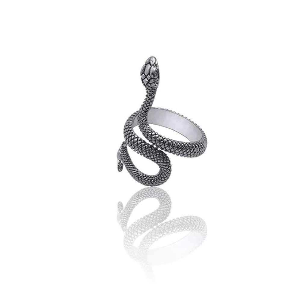 24 Jewellery Adjustable Snake Ring for Men and Women Rocker, Punk, Gothic