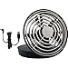 Treva 5 Inch Portable Fan, Battery Operated or USB Connected Cooling for Travel, Outdoor, Car, and Office. Compact Folding and Tilting Design for Directional Air Flow (Grey)