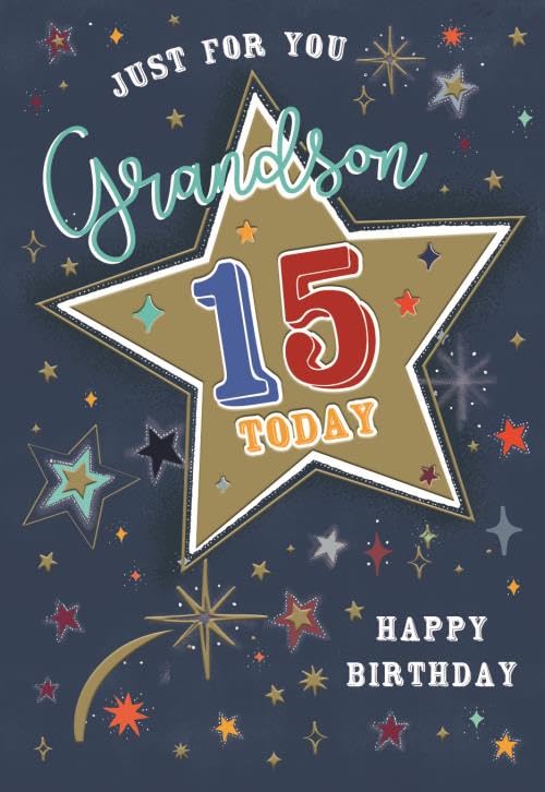 Special Grandson 15th Birthday Card