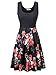 VETIOR Women's Vintage Scoop Neck Midi Dress Sleeveless A-line Cocktail Party Tank Dress (Medium, 6500-3)