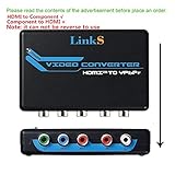 avedio links HDMI to Component Video (YPbPr) RGB + R/L Audio Converter 1080p Support 2 Channels LPCM for PS3, PS4, Blu-ray DVD, Xbox (BLACK1)