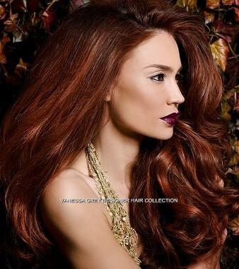 Extensions Set Looks Real Hair Extension Ginger Or Copper Red 24