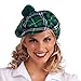 Forum Novelties Men's Green Plaid Cap, One Size