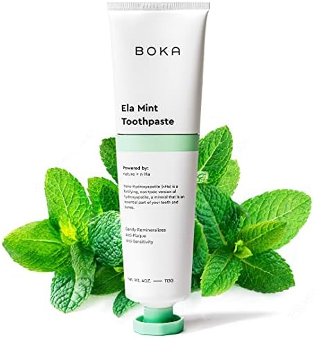 Boka Ela Mint Natural Toothpaste, Nano-Hydroxyapatite for ...