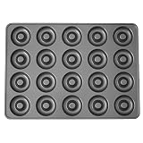 Wilton Perfect Results Non-Stick Donut Pan, 20-Cavity Donut Baking Pan