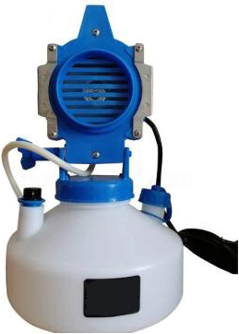 XHXH Electric ULV-Fogger-Sprayer with Three-Nozzle,Intelligent Garden Sprayer Cold Fogger Disinfection Adjustable Atomization Level,1.05 Gal Capacity 5m Power Cord Blue Color 110V (4L)