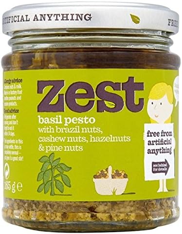 Zest FoodsBasil Pesto Suitable For Vegetarians 165g (Pack of 6)