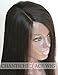 Chantiche Silk Top Yaki Straight Right Deep Invisible Parting Lace Front Wigs For Black Women Natural Looking Glueless Brazilian Remy Human Hair Lace Wig 16 Inch #1B