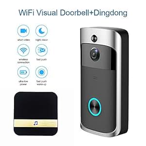 WIFI Smart Video Doorbell, Wireless Door bell with Ding