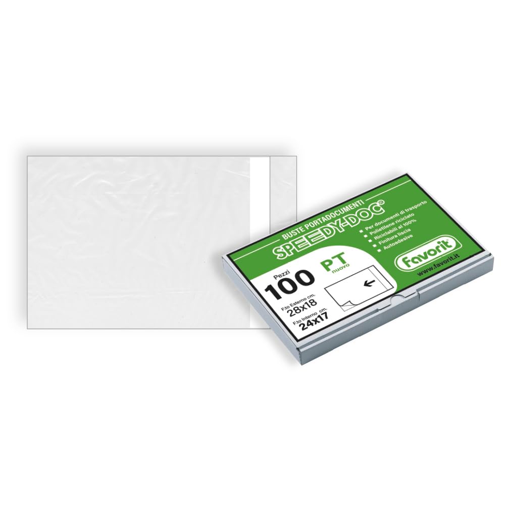 Favorit 100500101 Envelopes with Clear Window