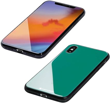 Amazon Co Jp Deff ディーフ Hybrid Case Etanze For Iphone Xs エタンゼ Iphone X Xs対応 ガラス エメラルドグリーン 家電 カメラ