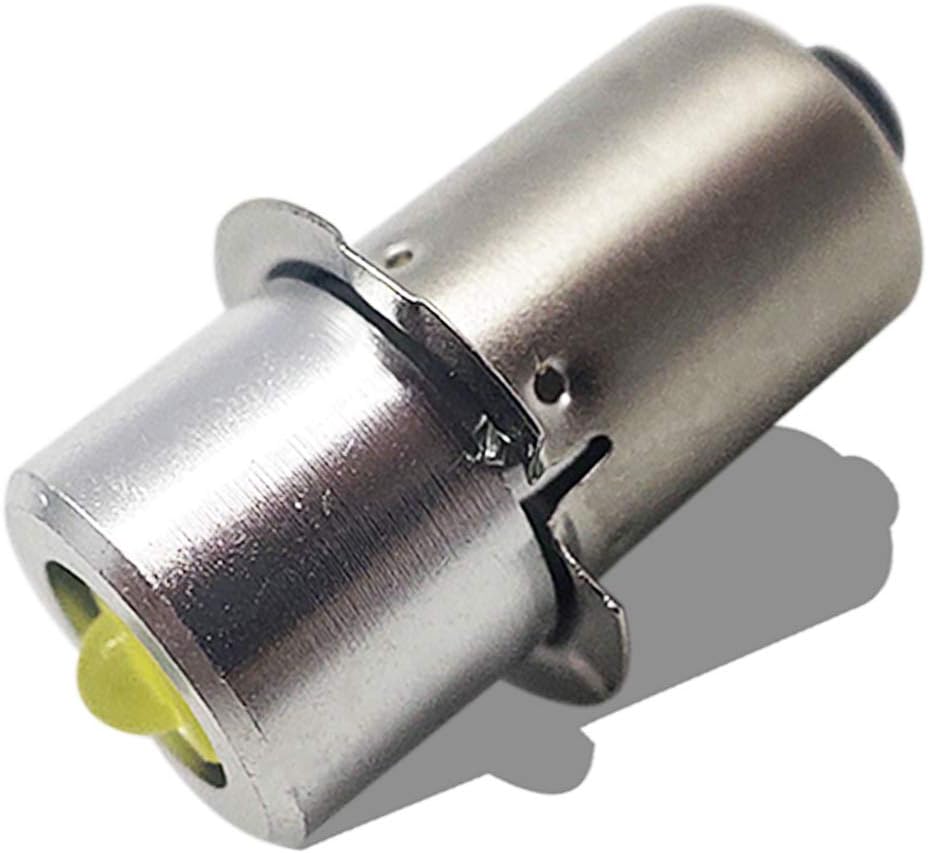Ruiandsion P13.5S 2525 LED Head Bulb For Flashlight/Torch – 6V-24V, 1.5W, 372LM, White, Waterproof