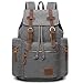 GINGOOD Canvas Backpacks Vintage Rucksack Casual Leather Army Kipling Knapsack 19L