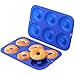 HOMKOM - Silicone Donut Baking Pan/Non-Stick Donut Mold/Donuts/Bagels/Muffins & Other Delicacies - Dishwasher, Oven, Microwave, Freezer Safe - Professional Grade Doughnut Pan Mold