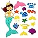 Aytai Pin The Tail on The Mermaid Party Game for Kids, Under The Sea Party Games, Mermaid Party Games with 14Pcs Tail Ornaments for Kids Birthday Decorations, Mermaid Games Supplies