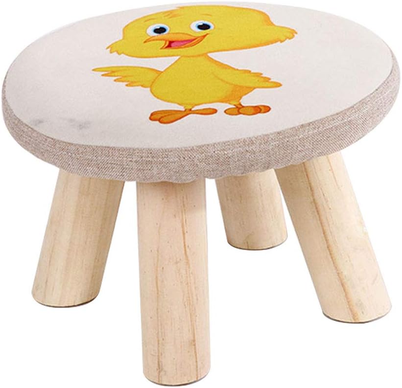 LCFF Taburete tapizado Ottoman Pouffe Patito Lindo Silla pequeña