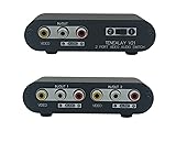 2-Way AV Switch RCA Switcher 2 in 1 Out Composite