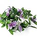 8.2ft Artificial Silk Rose Flower Ivy Vine Leaf Garland Wedding Party Home Decor,Purple