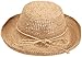 Scala Women's Crocheted Packable Raffia Hat,Natural,55cm